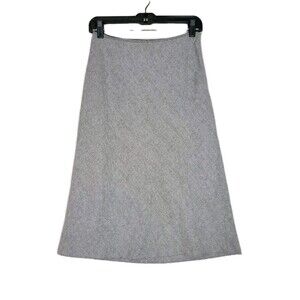 GAP Vintage A Line Wool Blend Tweed Short Skirt Gray Size 2 Career Academia